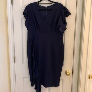 Navy Oten midi dress size 2 XL